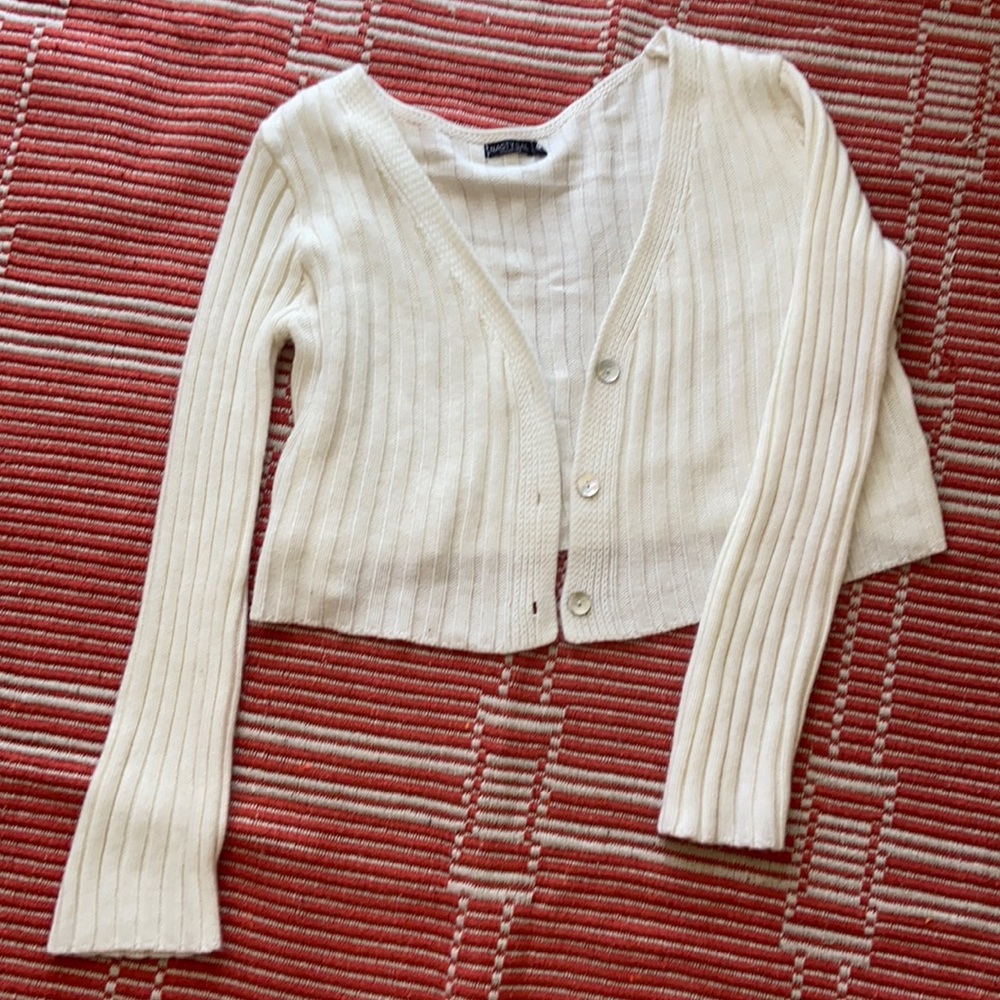 Nasty Gal cropped rib cardigan